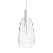 BELLINI L E14 függő lámpa fehér tiszta üveg 230V E14 15W