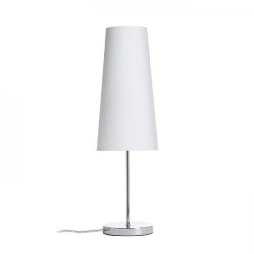 NYC/CONNY 15/30 asztali lámpa Polycotton fehér/nikkel 230V LED E27 7W