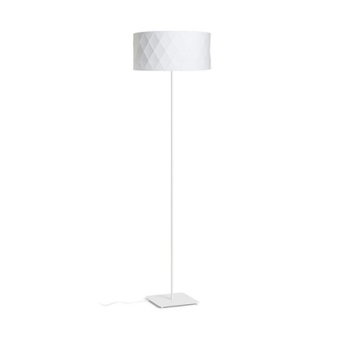 CORTINA/JAKARANDA állólámpa fehér/fehér textil/fém 230V LED E27 11W