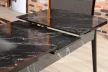 Bendir étkezőasztal, fekete, 132 cm