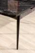 Bendir étkezőasztal, fekete, 132 cm