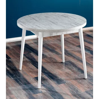 Stil étkezőasztal, antik-fehér, 90 cm