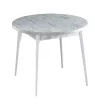 Stil étkezőasztal, antik-fehér, 90 cm