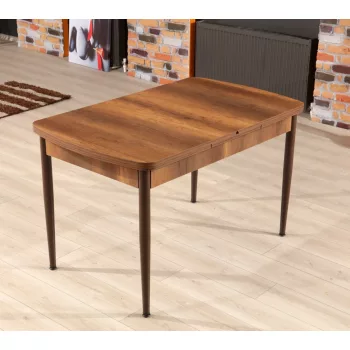 Trend étkezőasztal, dió-barna, 132 cm