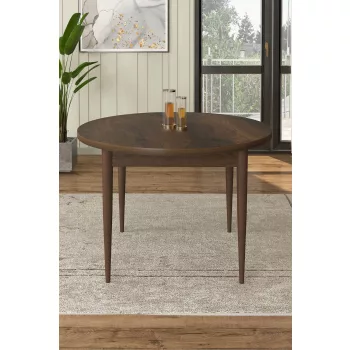 Rox étkezőasztal, barokk-barna, 90 cm