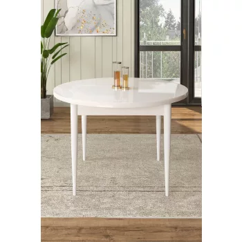 Rox étkezőasztal, fehér, 90 cm