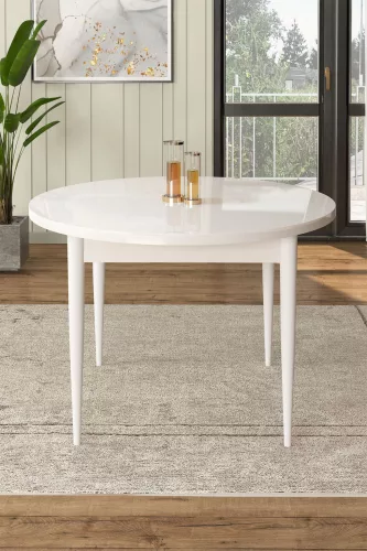 Rox étkezőasztal, fehér, 90 cm
