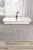 Nira étkezőasztal, fehér-króm, 114 cm