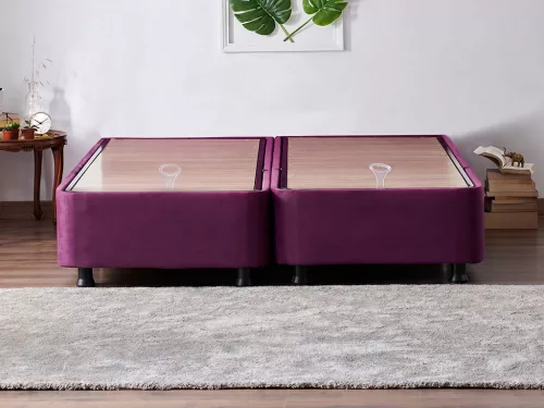 Double ágykeret, lila, 160 x 200 cm