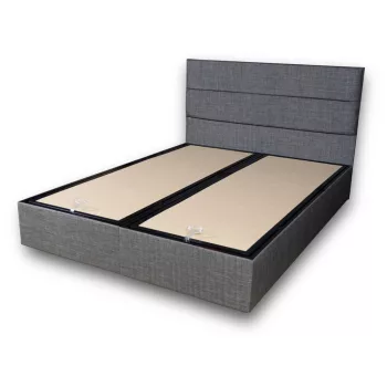 Ágykeret, ezüst, szürke, 160 x 200 cm