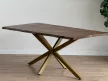 Ahtapot étkezőasztal, arany, 150 cm