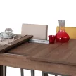 Huqqa étkezőasztal, sötét tölgy, 78 cm