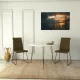 Sandalf étkezőasztal, laminált bútorlap, 90 x 75 x 90 cm – Sandalf - Marmo
