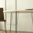 Sandalf étkezőasztal, laminált bútorlap, 90 x 75 x 90 cm – Sandalf - Marmo