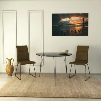   Sandalf étkezőasztal, laminált bútorlap, 90 x 75 x 90 cm – Sandalf - Royal