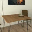 Sandalf Square étkezőasztal, kaukázusi tölgy, 90 x 75 x 90 cm