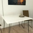 Sandalf Square étkezőasztal, fehér, 90 x 75 x 90 cm