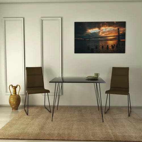 Sandalf Square étkezőasztal, laminált bútorlap, 90 x 75 x 90 cm – Sandalf Square - Royal