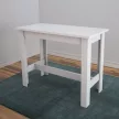 Barra étkezőasztal, magasfényű fehér, 120 cm