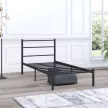 Basic ágykeret, fekete, 100 x 200 cm