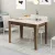 Kiev étkezőasztal, dió-fehér, 110 cm – TR845HCT2103