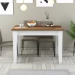 Kiev étkezőasztal, dió-fehér, 110 cm – TR845HCT2108