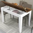 Kiev étkezőasztal, dió-fehér, 110 cm – TR845HCT2108