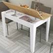 Kiev étkezőasztal, fehér-tölgy, 110 cm