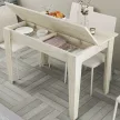 Kiev étkezőasztal, travertin, 110 cm