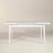 Vina étkezőasztal, fehér, 130 cm