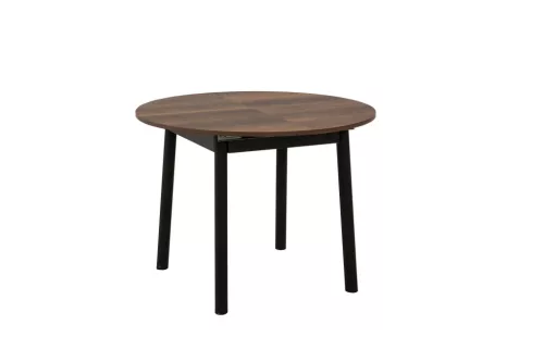Oliver étkezőasztal, dió-fekete, 100 cm