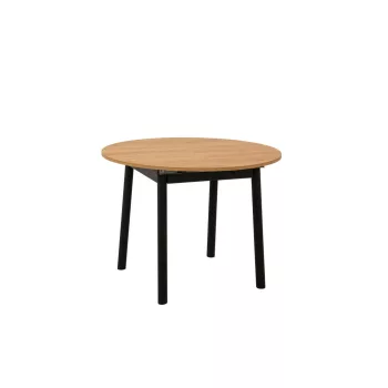 Oliver étkezőasztal, tölgy-fekete, 100 cm