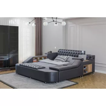 Dorwell Smart ágykeret, antracit, 250 x 100 x 290 cm