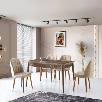   Mira étkezőasztal, laminált bútorlap, 130 x 75 x 80 cm – Mira - 1222