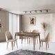 Mira étkezőasztal, laminált bútorlap, 130 x 75 x 80 cm – Mira - 1222