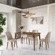 Mira étkezőasztal, laminált bútorlap, 130 x 75 x 80 cm – Mira - 1223