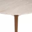 Viona étkezőasztal, travertin-barokk dió, 100 cm