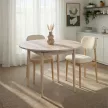 Viona étkezőasztal, travertin-tölgy, 100 cm