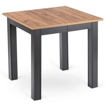   Kihúzható étkezőasztal 80–200 cm méretben, craft tölgy/fekete színben BEN