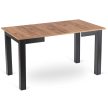 Kihúzható étkezőasztal 80–200 cm méretben, craft tölgy/fekete színben BEN