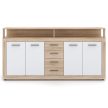 BLAGO komód 190 cm sonoma tölgy/fehér