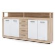 BLAGO komód 190 cm sonoma tölgy/fehér