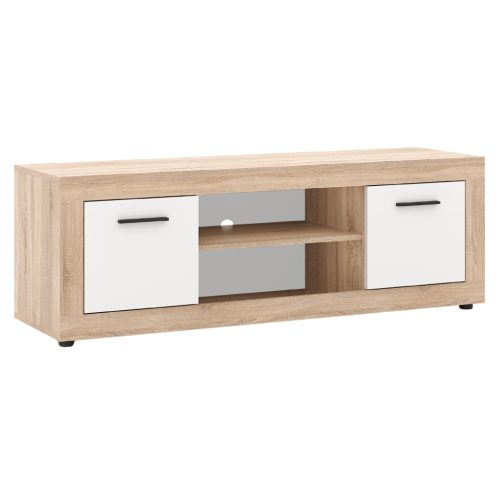 BLAGO TV-állvány 140 cm sonoma tölgy/fehér