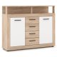 BLAGO MIDI B komód 119,5 cm sonoma tölgy/fehér