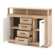 BLAGO MIDI B komód 119,5 cm sonoma tölgy/fehér