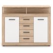BLAGO MIDI B komód 119,5 cm sonoma tölgy/fehér