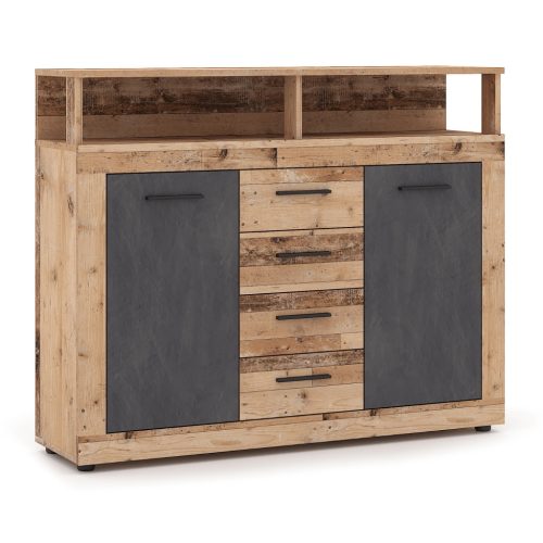 BLAGO MIDI B komód 119,5 cm natúr tölgy/grafit