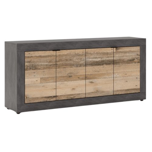 BLAGO komód 180 cm natúr tölgy/fekete