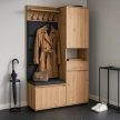 MODENA Hallway Furniture Set 120 cm Artisan Oak/Graphite