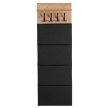PARMA Hallway Furniture Set 80 cm Artisan Oak/Graphite